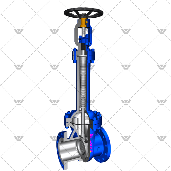 Bellows gate valve